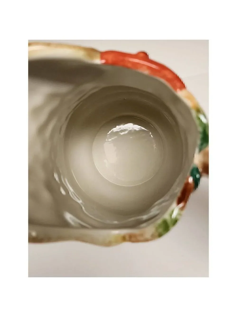CBK, LTD Fruit Design Pitcher  2003 Hand Painted Decorative